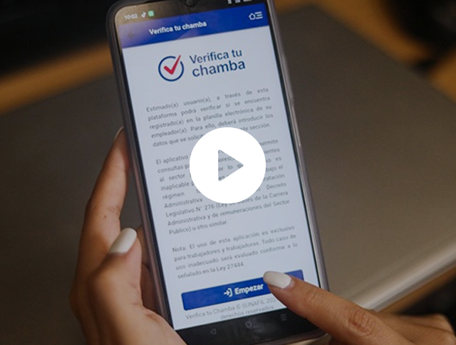 Verifica tu chamba